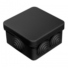 Коробка распределительная 40-0200-9005 для о/п безгалогенная (HF) черная 70х70х40 Промрукав
