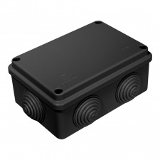 Коробка распределительная 40-0340-9005 для о/п безгалогенная (HF) черная 120х80х50 Промрукав