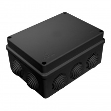 Коробка распределительная 40-0310-9005 для о/п безгалогенная (HF) черная 150х110х70 Промрукав