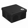 Коробка уравнивания потенциалов (КУП) 60-0300-9005-У для прямого монтажа двухкомпонентная безгалогенная (HF) черная 100х100х50 Промрукав